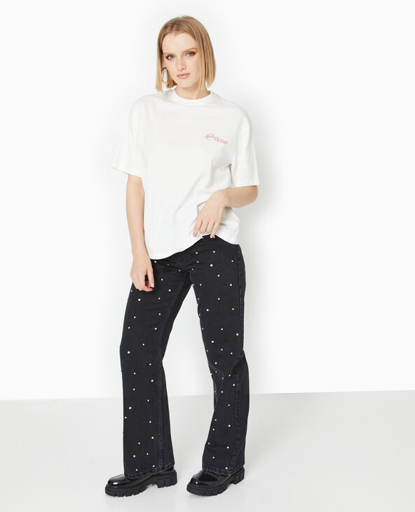 T-shirt oversize LADY AND THE TRAMP blanc - Pimkie