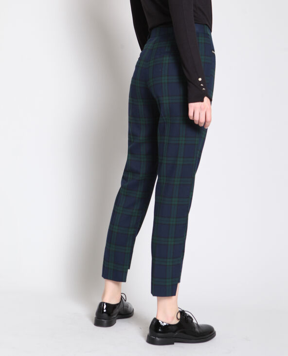 Pantalon à carreaux noir - Pimkie