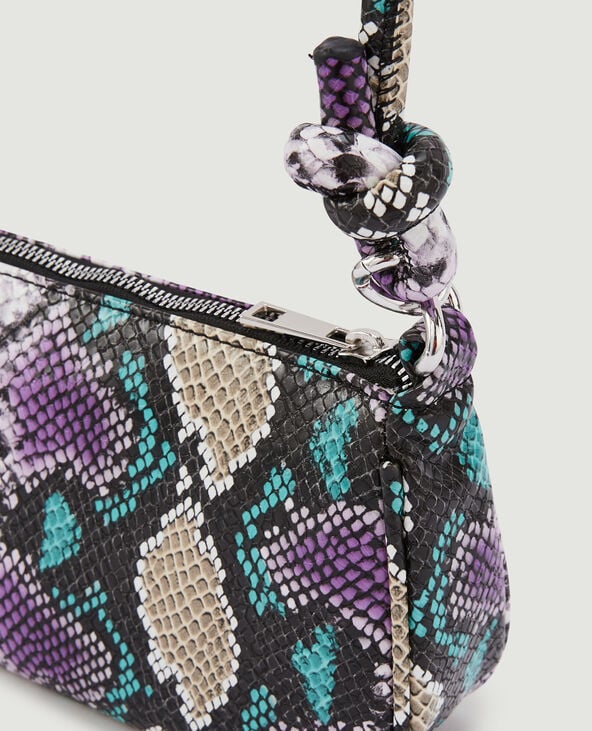 Sac baguette effet serpent violet - Pimkie