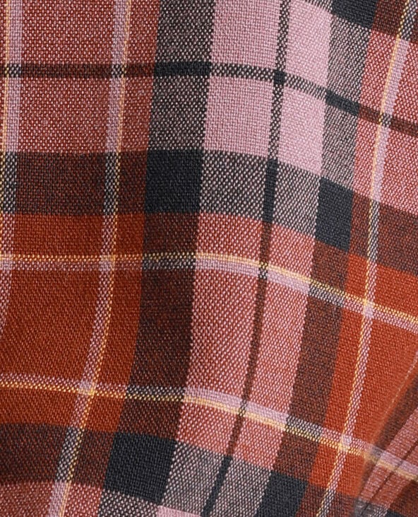 Chemise à carreaux marron - Pimkie
