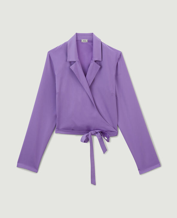 Chemise cache-coeur violet - Pimkie