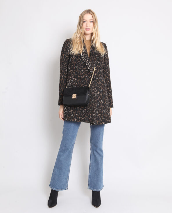 Manteau léopard noir - Pimkie