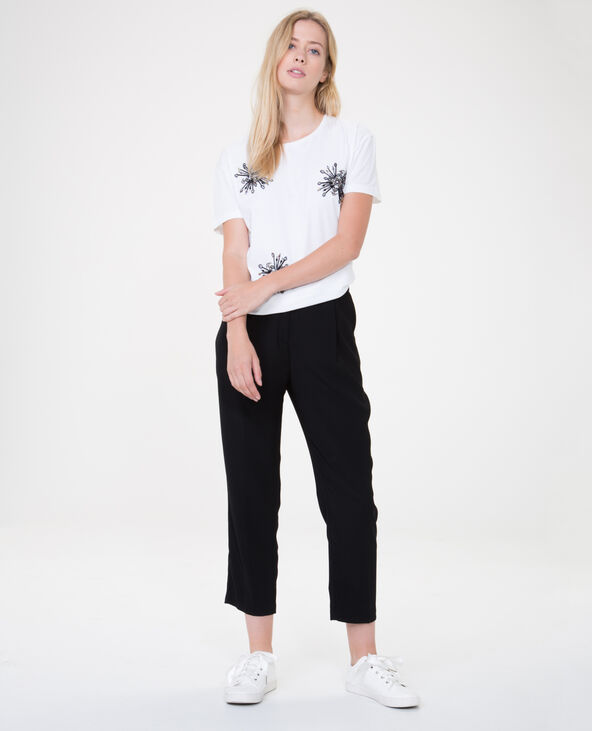 T-shirt à perles blanc - Pimkie