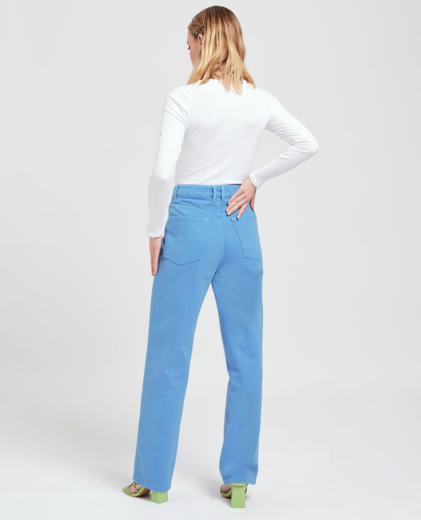 Jean large effet délavé bleu - Pimkie