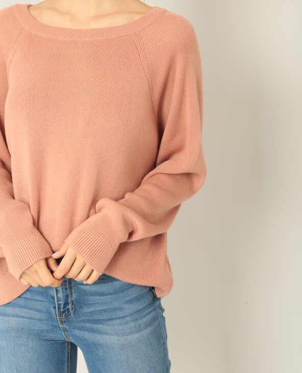 Pull à nœud vieux rose - Pimkie