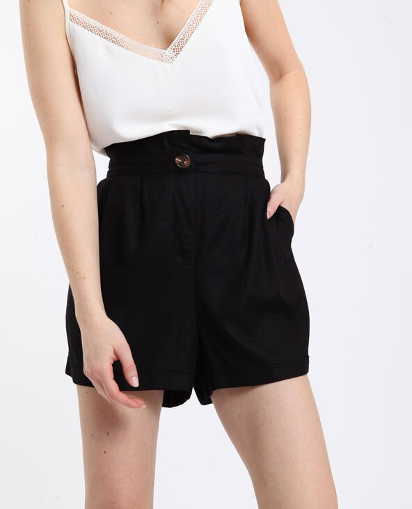 Short fluide taille haute noir - Pimkie