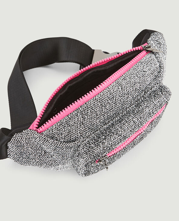 Sac banane métallisé argenté - Pimkie