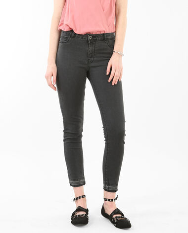 Jegging 7/8 ourlets décousus gris foncé - Pimkie
