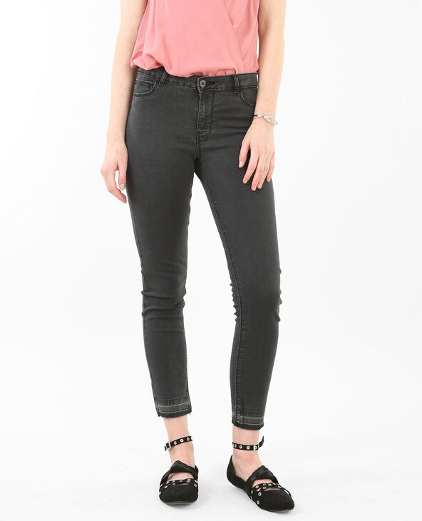 Jegging 7/8 ourlets décousus gris foncé - Pimkie