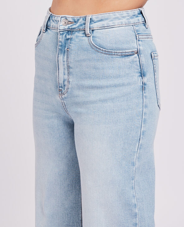 Jean large effet délavé bleu - Pimkie