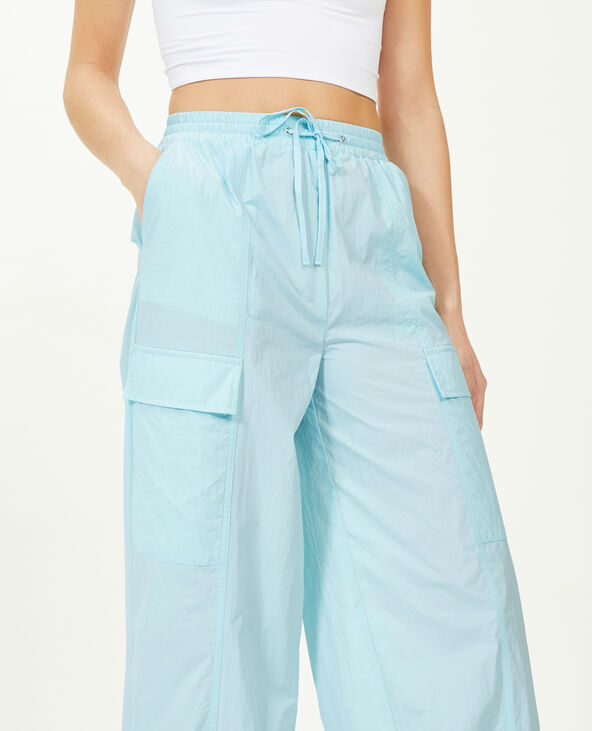Pantalon parachute bleu clair - Pimkie