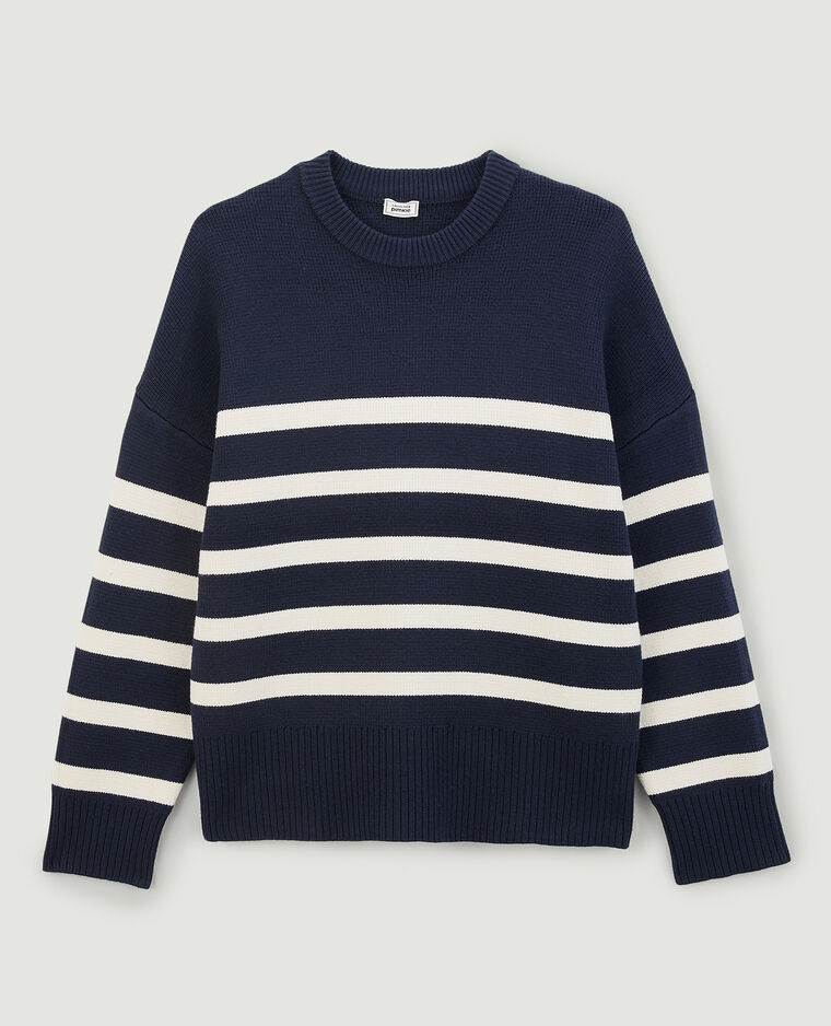 Pull marin en maille bleu marine - Pimkie