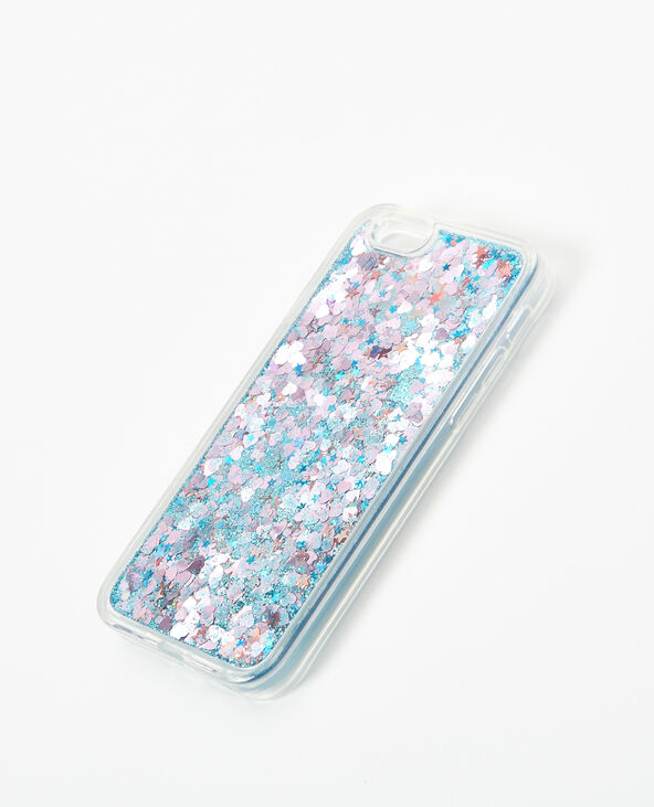 Coque à paillettes bleu turquoise - Pimkie