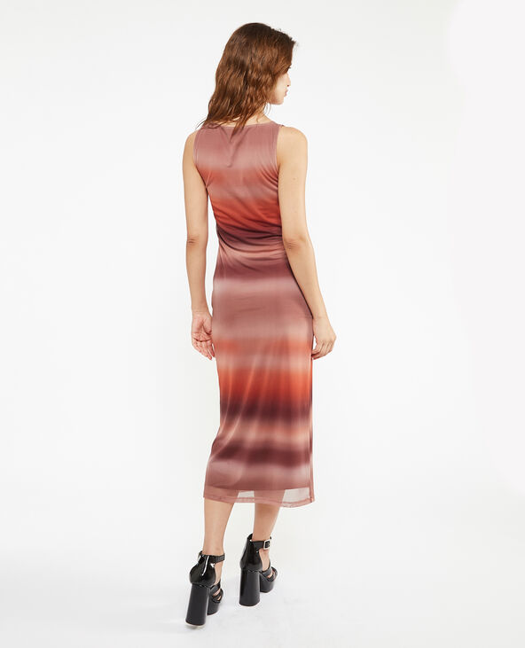 Robe longue en micro-mesh rose clair - Pimkie