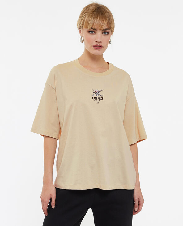 T-shirt oversize One Piece beige - Pimkie