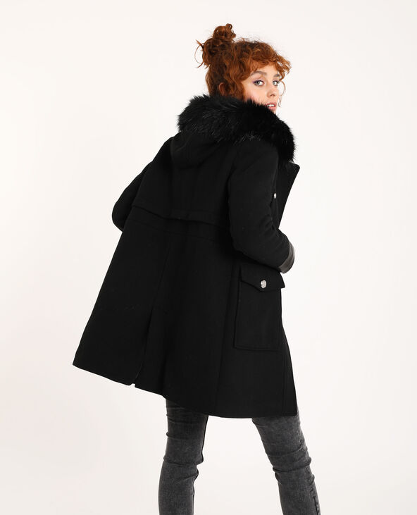 Manteau femme hiver capuche fourrure outlet