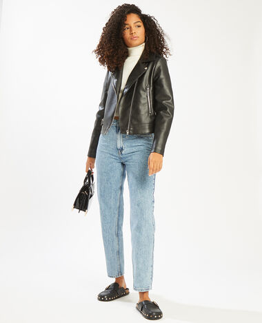 Blouson biker noir - Pimkie