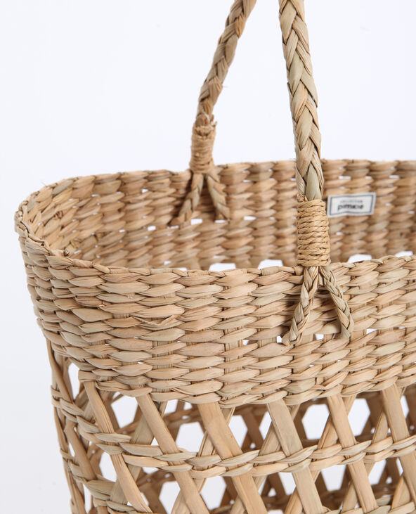 Panier en rafia camel - Pimkie