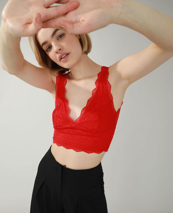 Brassière en dentelle bleu clair - Pimkie