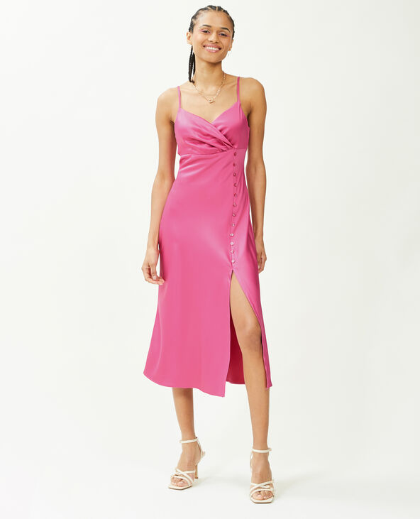 Robe longue satinee