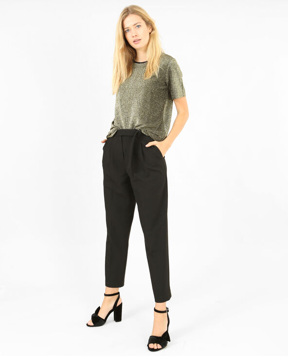 T-shirt brillant noir - Pimkie