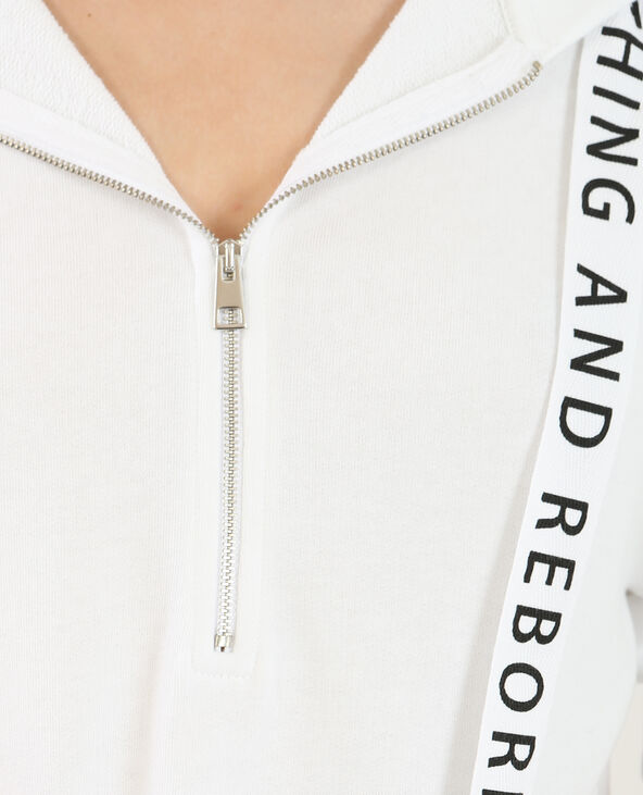 Sweat de sport long blanc - Pimkie