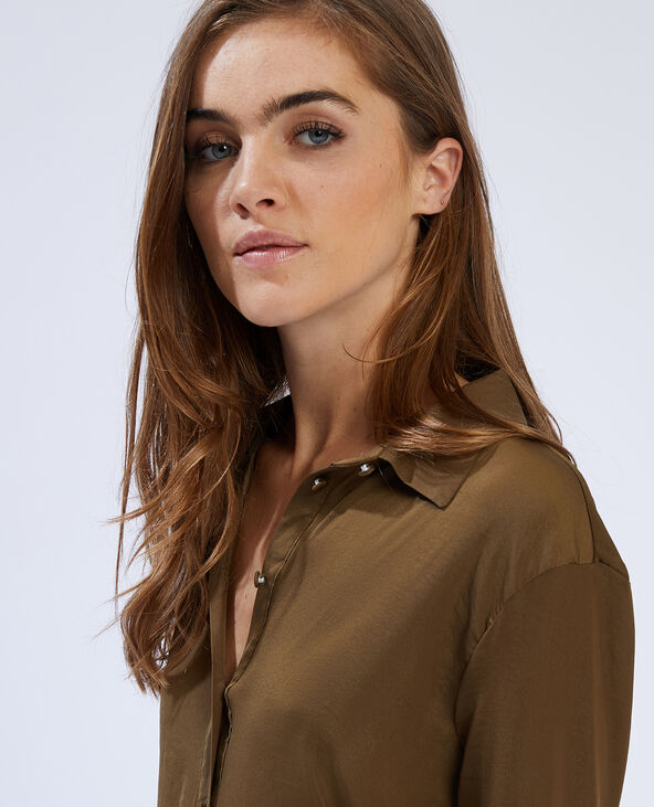 Chemise fluide marron - Pimkie