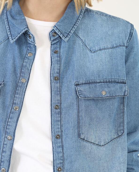 Chemise jean bleu - Pimkie