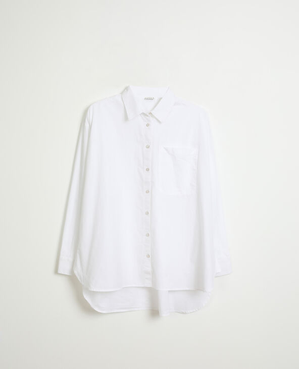 Chemise longue blanc - Pimkie