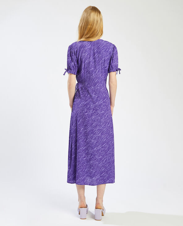 Robe longue cache-coeur violet - Pimkie