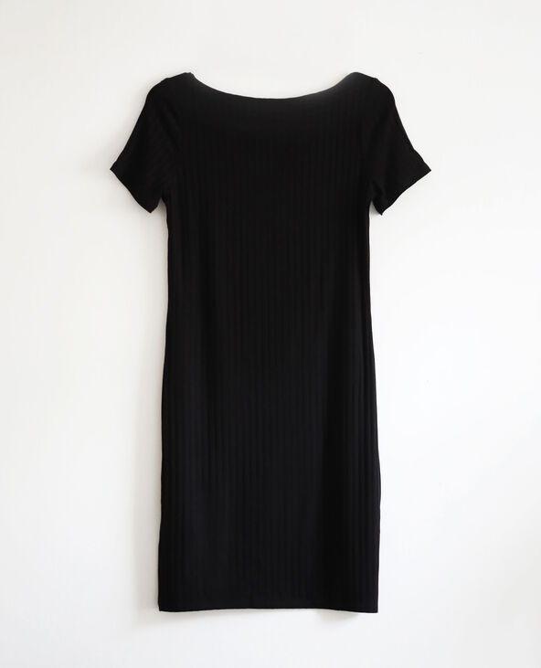 Robe côtelée noir - Pimkie