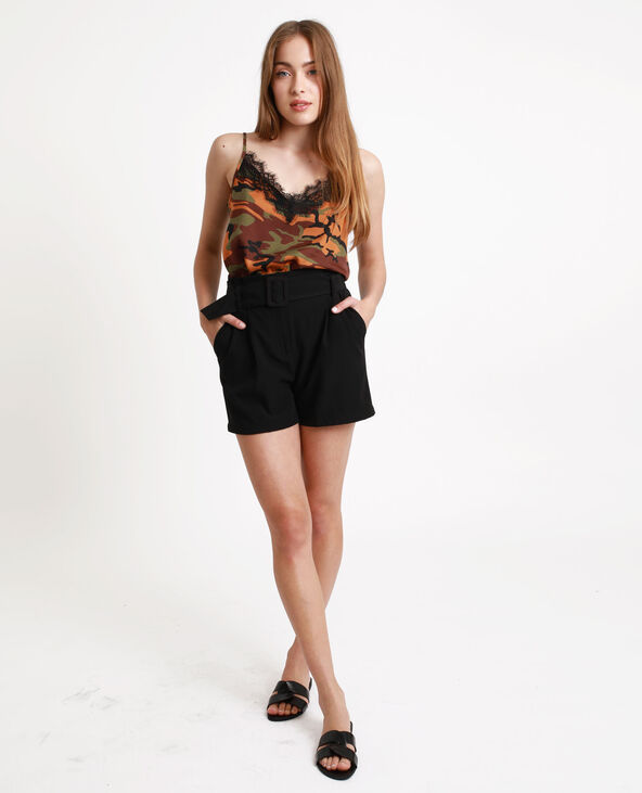 Top à dentelle marron - Pimkie