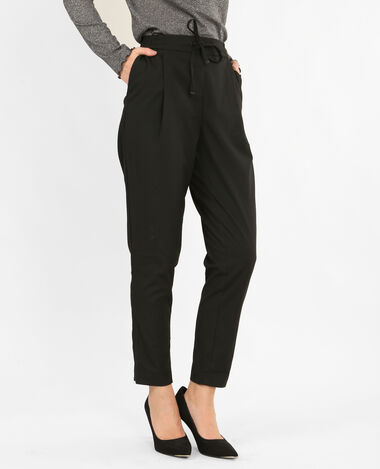 Pantalon carotte noir - Pimkie