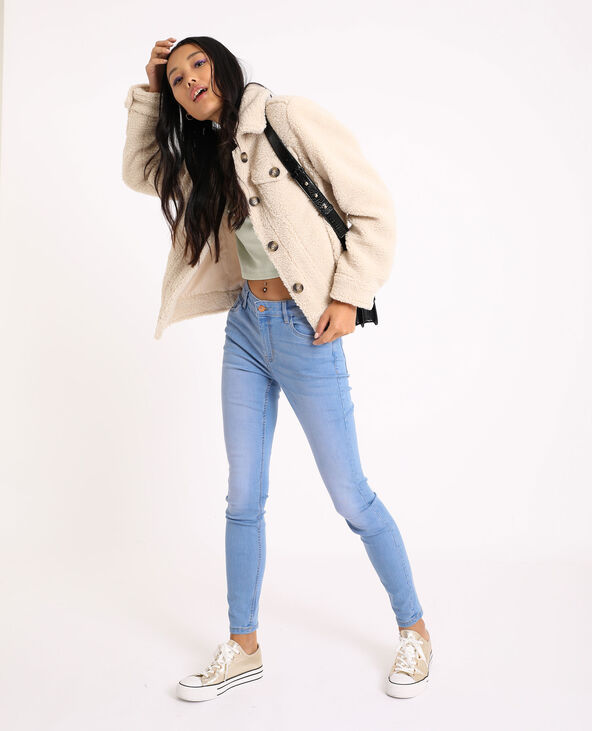 Veste imitation mouton écru - Pimkie