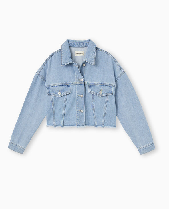 Veste en jean cropped