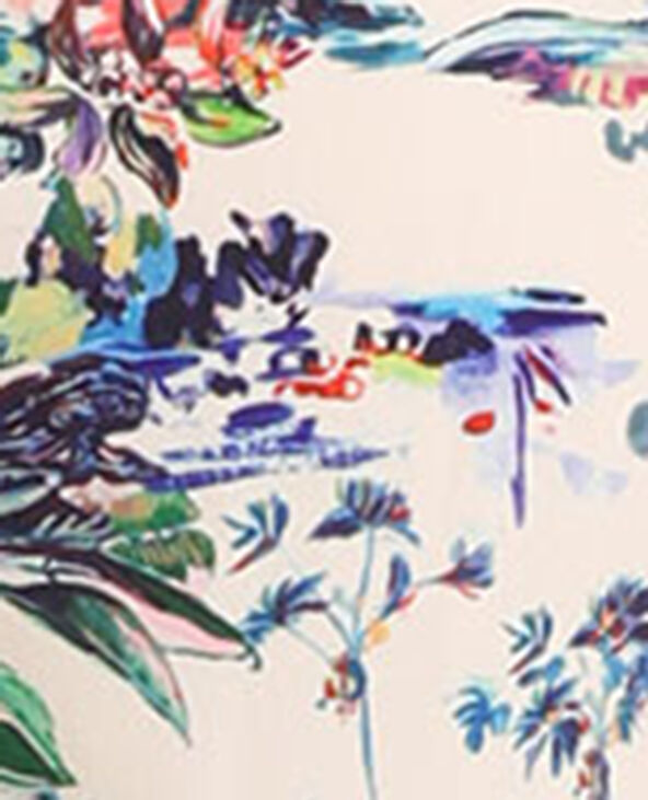 Short imprimé tropical doré - Pimkie