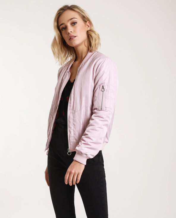Bomber satiné lilas - Pimkie