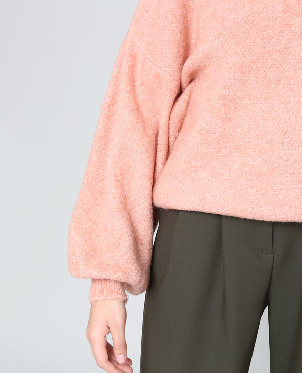 Pull à manches bouffantes rose - Pimkie