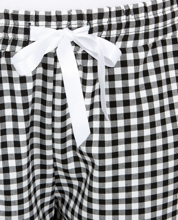 Pantalon homewear vichy noir - Pimkie