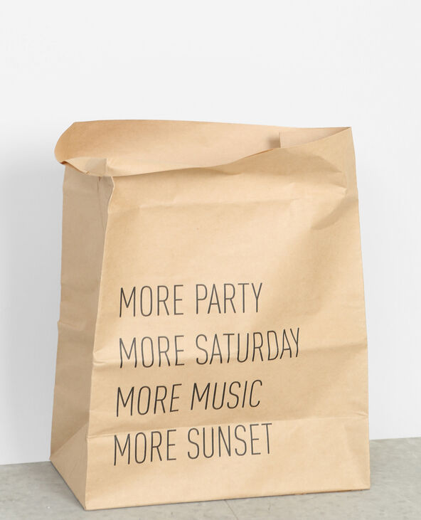 Petit paper bag beige - Pimkie