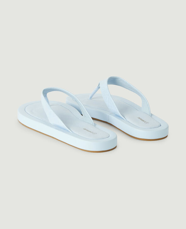 Tongs plates bleu - Pimkie