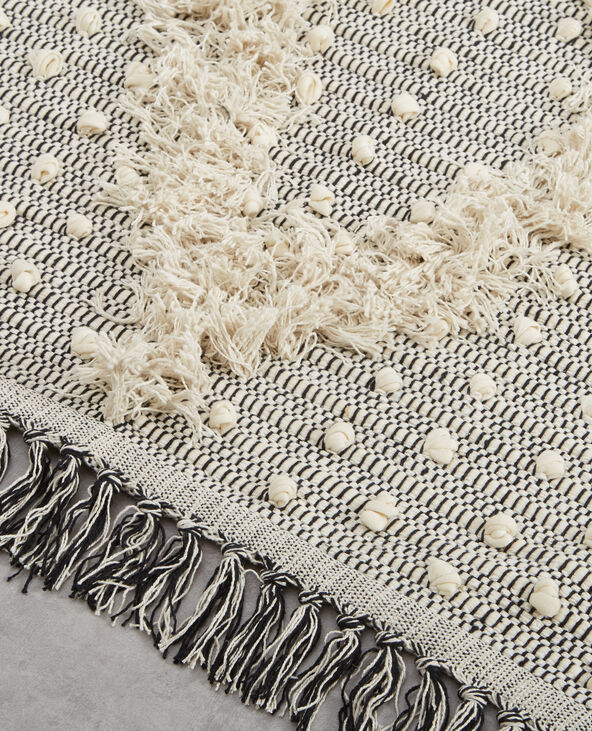 Tapis à franges blanc - Pimkie