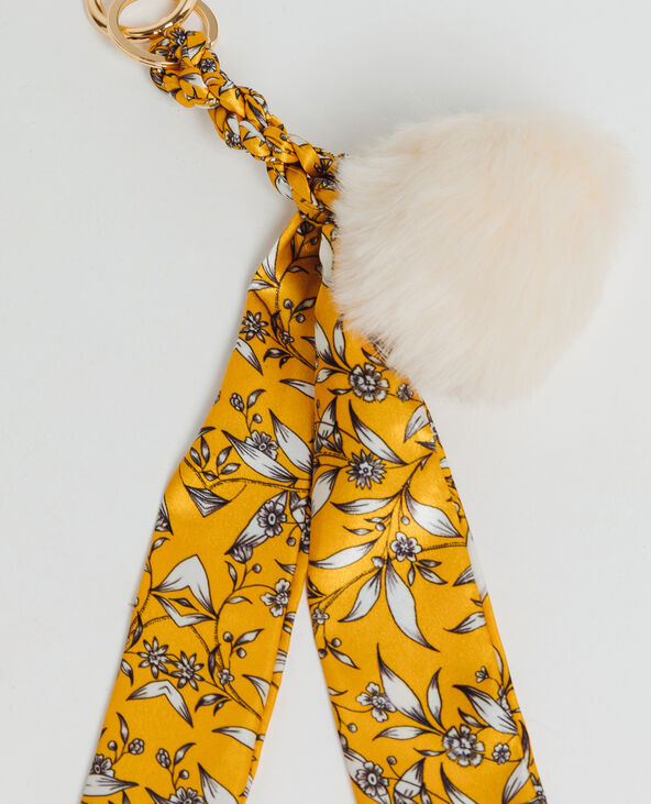 Porte-clés ruban jaune ocre - Pimkie