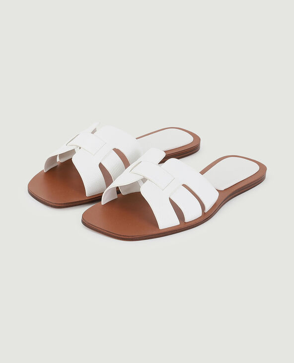 Mules plates blanc - Pimkie