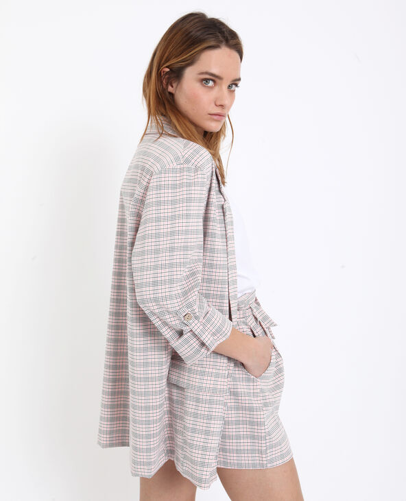 Blazer à carreaux rose - Pimkie