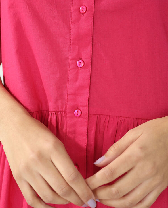 Robe chemise rose fuchsia - Pimkie