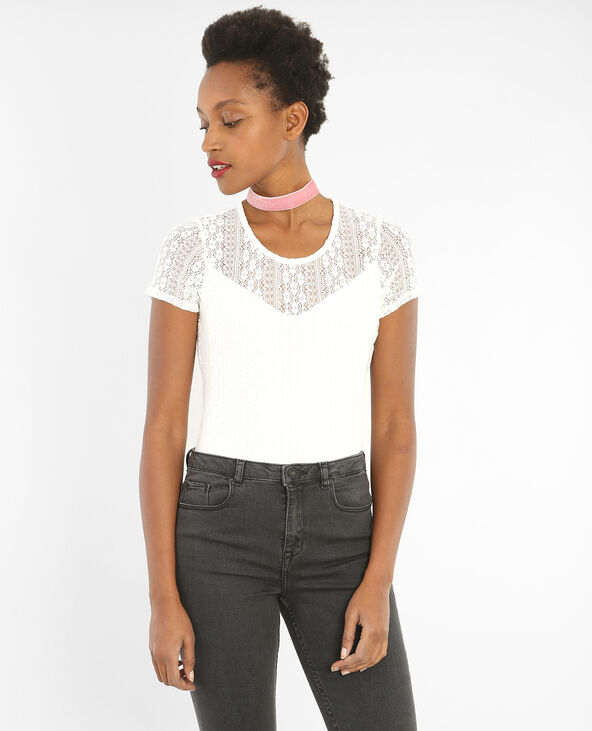 Body dentelle blanc - Pimkie