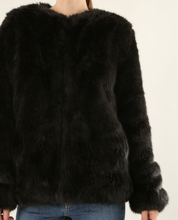 Veste fausse fourrure