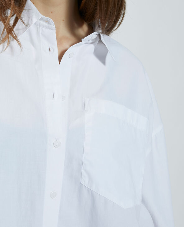 Chemise cropped blanc - Pimkie