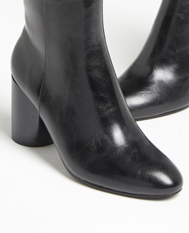 Boots à talons ronds noir - Pimkie
